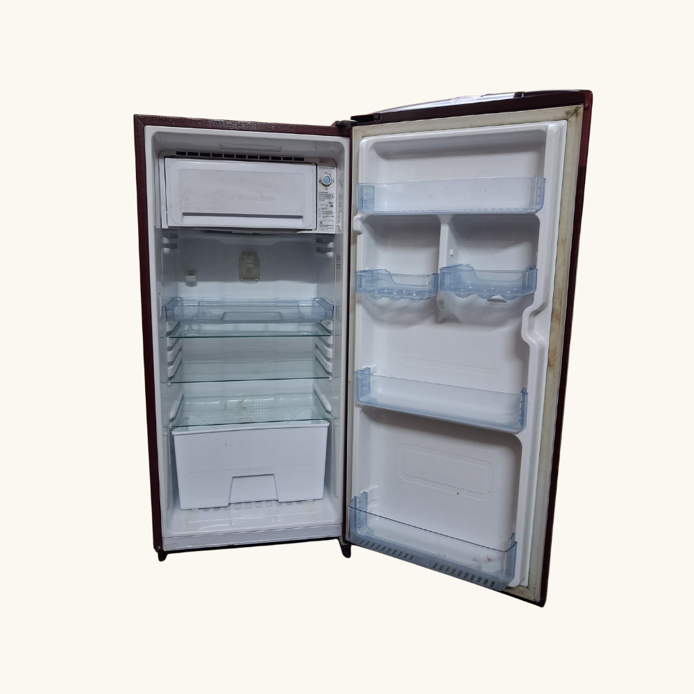 Samsung 190L Single Door Refrigerator – Maroon 1 - (Used, Compact & Lightweight, Chennai)